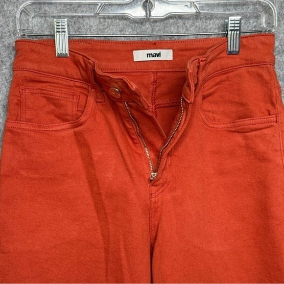 Mavi Barcelona High Rise‎ Wide Leg Jeans in Orange Flex Blue- Sz 25 (guess) - Picture 4 of 8